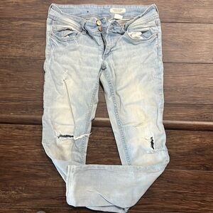 Distressed Denim Jeans